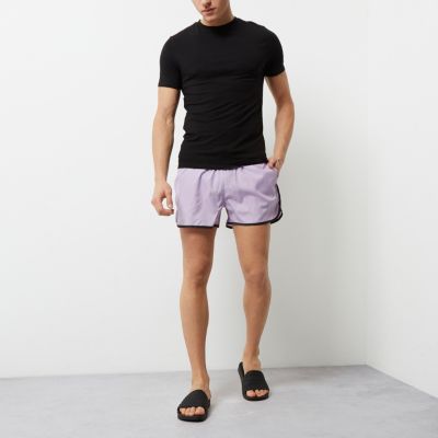 Light purple short swim shorts